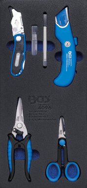 Werkzeugfach 1/3: Messer und Scheren Set 6 Stück