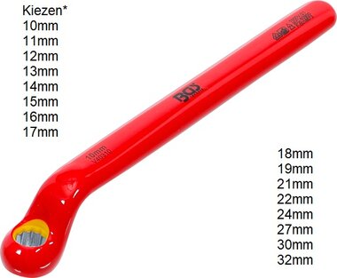 VDE-Einringschlussel tief gekropft SW 10 - 32mm