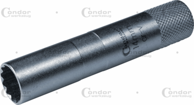 Zundkerzensteckschlussel 3/8, 90mm lang bi-hex 14mm