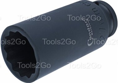 Antriebswellen-Steckschlussel 1/2, CrMo bi-hex 27mm