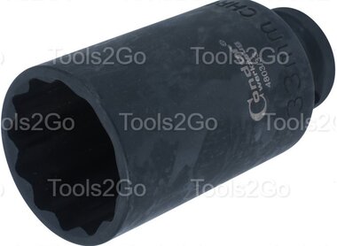 Antriebswellen-Steckschlussel 1/2, CrMo bi-hex 33mm