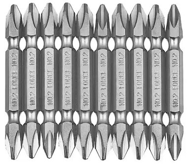 Doppel-Philips-Bit 1/4 PH.2 10-teilig