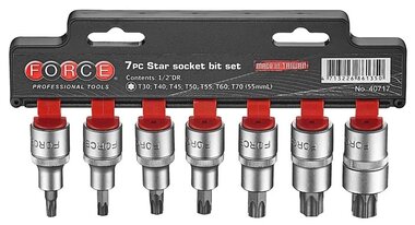 Torx-Stiftschlussel-Einsatze 1/2, 7-teilig