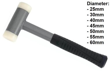 Rückschlagfreier Nylon Schonhammer