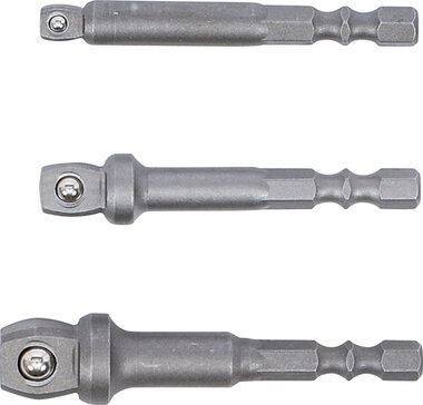 Bohrmaschinen-Kippadapter-Satz Antrieb Außensechskant 6,3 mm (1/4) 3-tlg