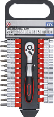 Steckschlussel-Satz Antrieb 6,3 mm (1/4) SW 4 - 13 mm 27-tlg