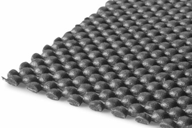 PVC auf Rolle 10mx1500mmx3mm perforiert dunkelgrau