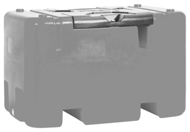 Tank Diesel rot PE 400 Liter, Pumpe 12V