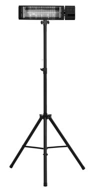 Infrarotheizung 2500 W mit bernsteinfarbener Lampe und Stativ