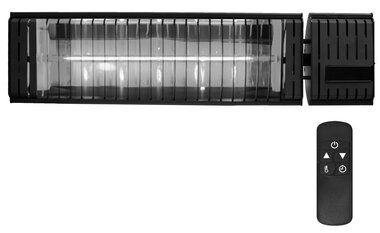 Infrarotheizung 2500 W mit bernsteinfarbener Lampe