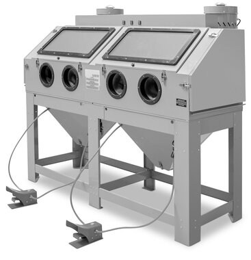 Sandstrahlkabine 880 Liter Doppelarbeitsplatz