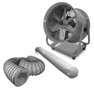 Mobiler Ventilator MV400R3 mit Zubehör