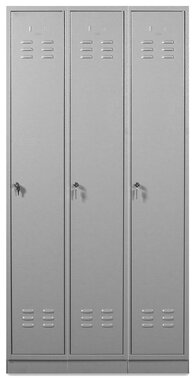 Metall Kleiderschrank 3 Turen