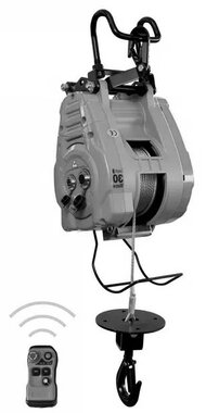 Elektrischer Seilzug 490kg 30m drahtlose Steuerung variable Geschwindigkeit