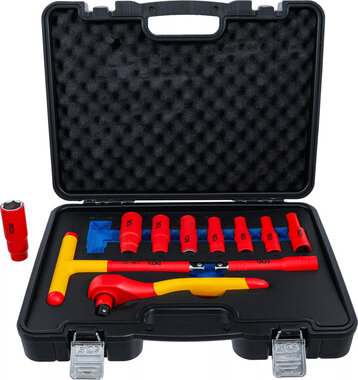 VDE-Steckschlussel-Satz Antrieb 12,5 mm (1/2) SW 10 - 24 mm 11-tlg