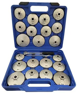 Ölfilterdeckel Satz 23 Stück Aluminium
