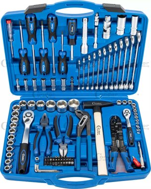 Werkzeugkoffer, 6-kant 4-32 mm 156-teilig