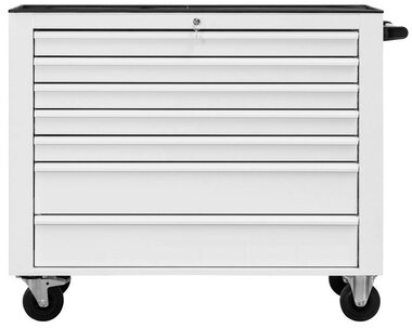 Werkzeugwagen 7 Schubladen weiß
