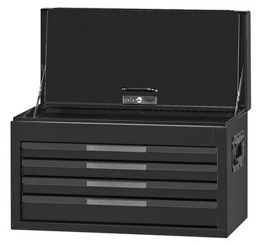 Schwarzer Topcase 4 Schubladen