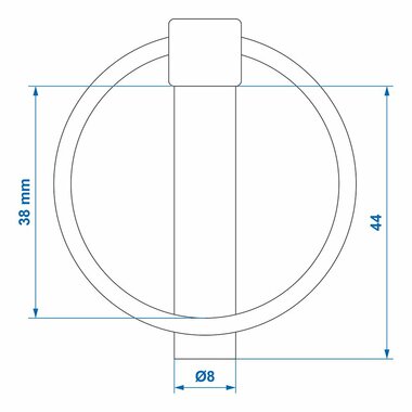 Splintbolzen 8mm mit Ring