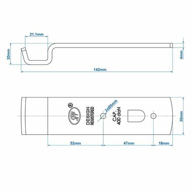 Gegenstuck zum Spannschloss SPP Z-01A