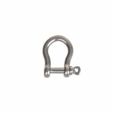 Kurzer Harfenschakel 5mm  A4 Edelstahl AISI 316  1.000 daN