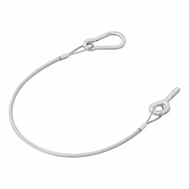 Heckklappenkabel 42 cm - 1x M8 und Karabiner