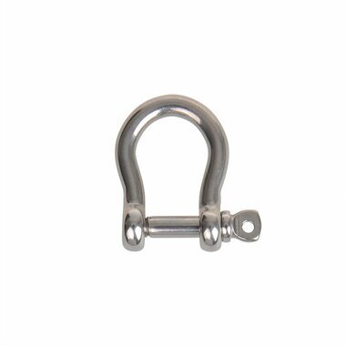 Kurzer Harfenverschluss 6mm  A4 Edelstahl AISI 316  1.500 daN
