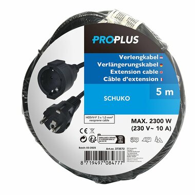 Schuko-Verlangerungskabel 5M 3x1 0mm²