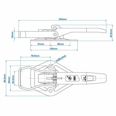 SPP ZB-05A Kniehebelspanner