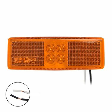 Seitenmarkierungsleuchte 12 24V orange 110x40mm LED