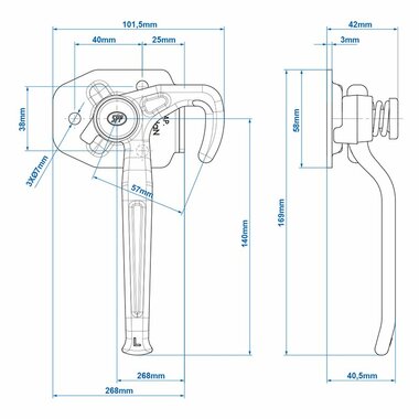 Klappenhaken links SPP ZB-16L