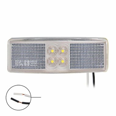 Begrenzungsleuchte 12 24V weiß 110x40mm LED