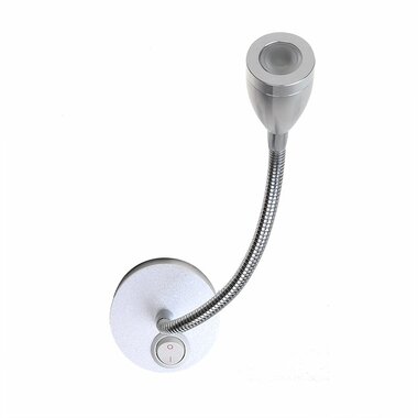 Aufbaustrahler 1-LED mit flexiblem Schwanenhals 12V 120lm Durchmesser 65x110-260mm