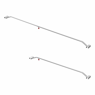 Alu-Planenbugel  ausziehbar  132-204cm  fur Anhangerplane