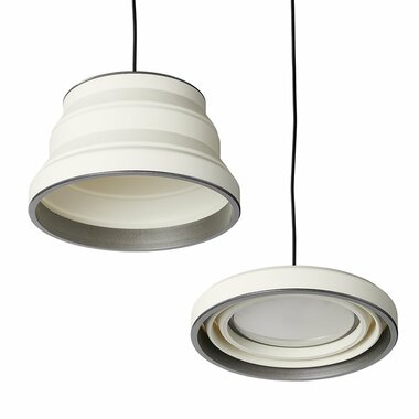 Hangelampe LED faltbar Silikon weiß dia 15cm