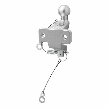 Anhangerkupplungskugel silber kombinierte Doppelversion D20.2 S350 E-Typ gepruft