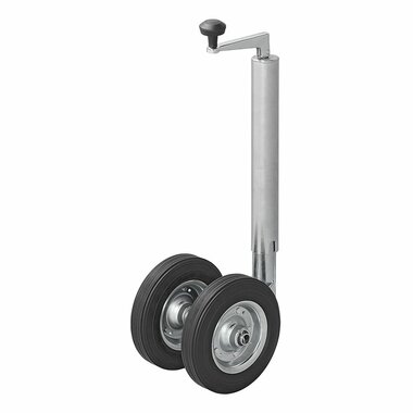 Doppel-Stutzrad 48 mm mit Vollgummireifen aus Naturkautschuk 200 x 50 mm
