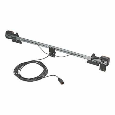 Metall-Lichtleiste 140-200cm ausziehbar + 12M Kabel