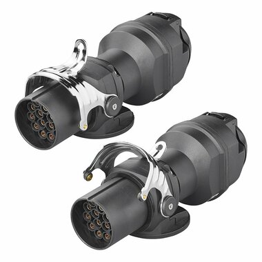 Adapterstecker von 24V 15 auf 12V 13-polig ISO12098 > ISO11446