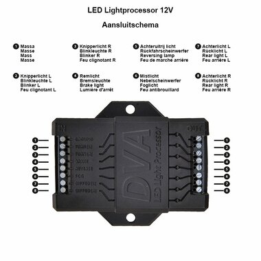 LED-Lichtprozessor 12V fur Anhanger