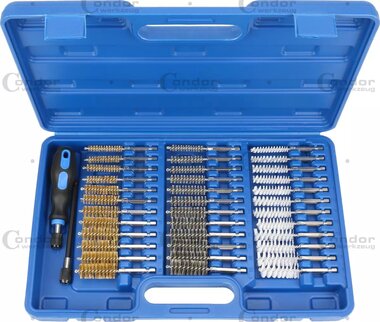Bohrungsbursten-Set 38 Stuck Stahl/Nylon/Messing Durchmesser 8-19 mm