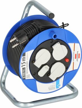 Garant Kompakt Kabeltrommel mit USB-Ladefunktion 15m H05VV-F3G1,5