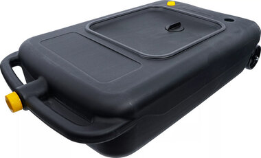 Öl-Auffang-Kanister mit Ausgießer fahrbar 40 Liter
