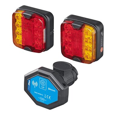 Ruckleuchten-Set LED auf Magnet kabellos (Bluetooth) 13-polig
