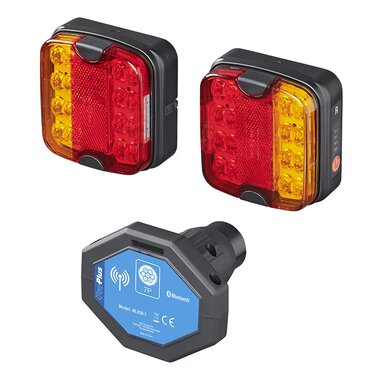 Ruckleuchten-Set LED auf Magnet kabellos (Bluetooth) 7-polig