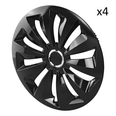 Fox Radkappe schwarz 14 Zoll x4 Stuck
