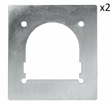Gegenplatte fur Zurrmulde einfach 142x132mm x2 Stucke