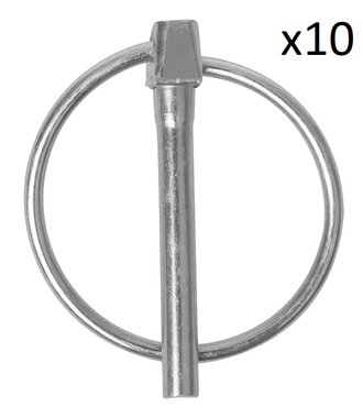 Splintstift 6mm mit Ring x10 Stuck