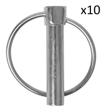Splintstift 10mm mit Ring x10 Stuck